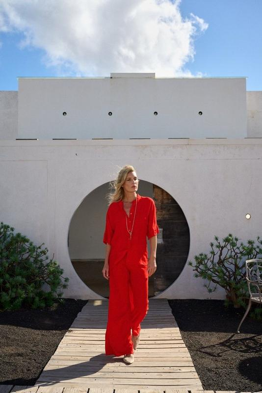 Blouses korte mouw rood Mayerline