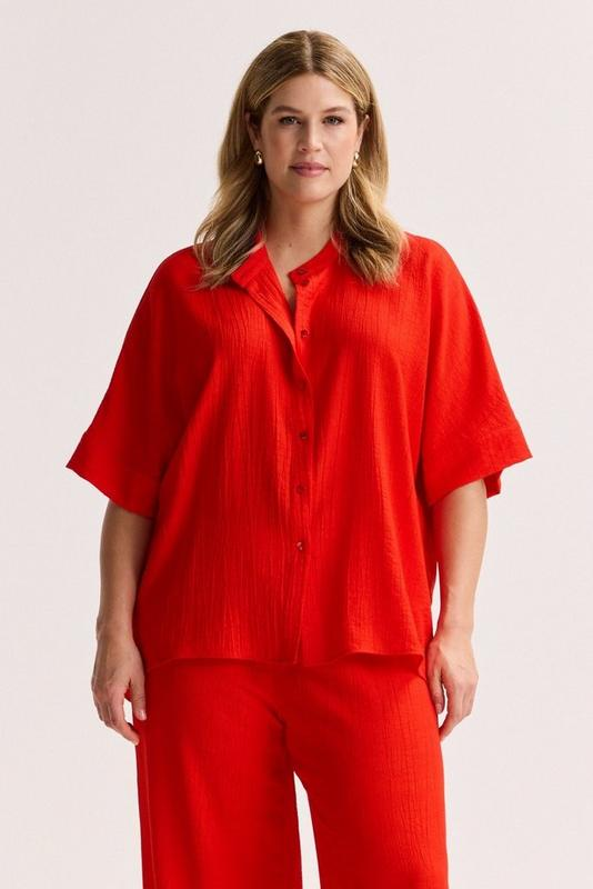 Blouses korte mouw rood Mayerline