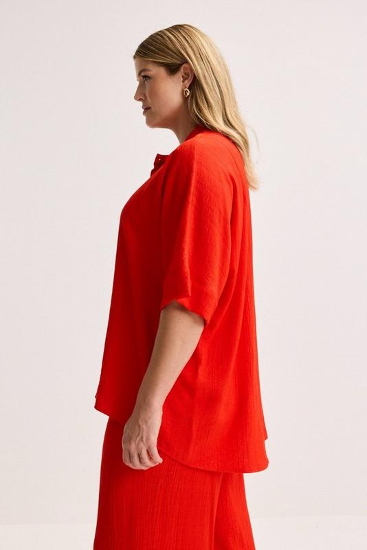 Blouses korte mouw rood Mayerline