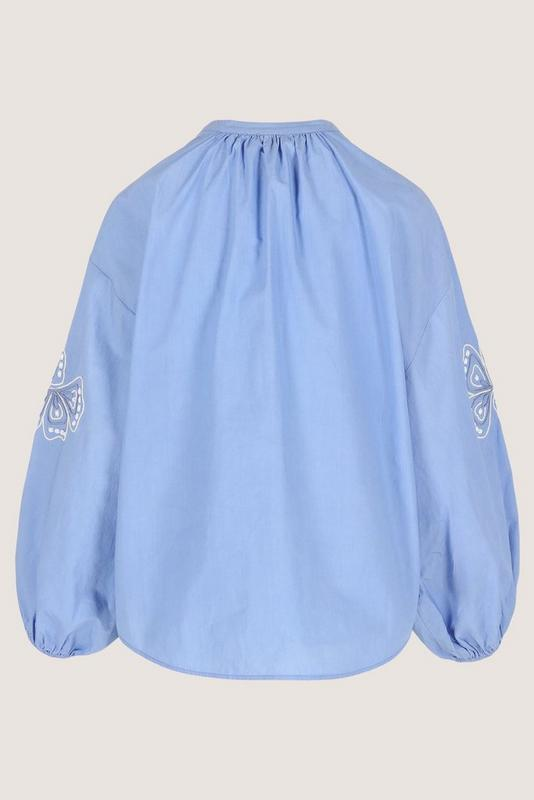 Blouses lange mouw blauw Mayerline