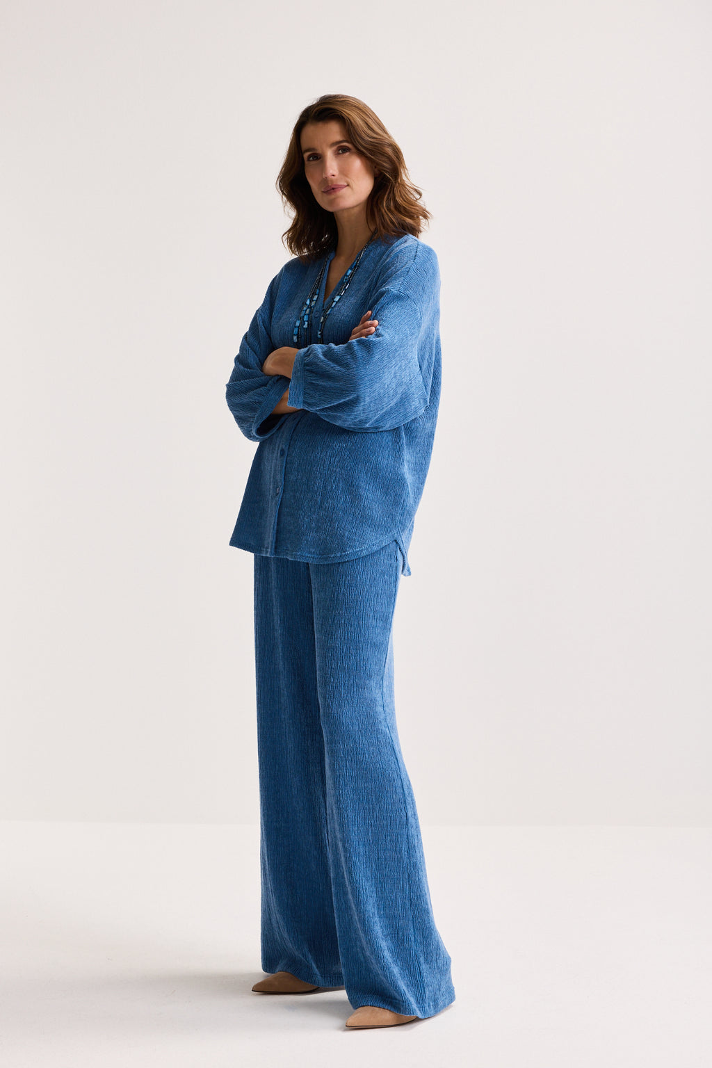 Blouses lange mouw blauw Mayerline