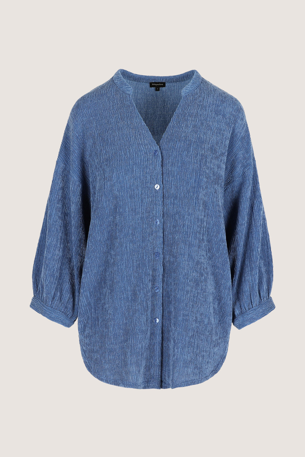 Blouses lange mouw blauw Mayerline