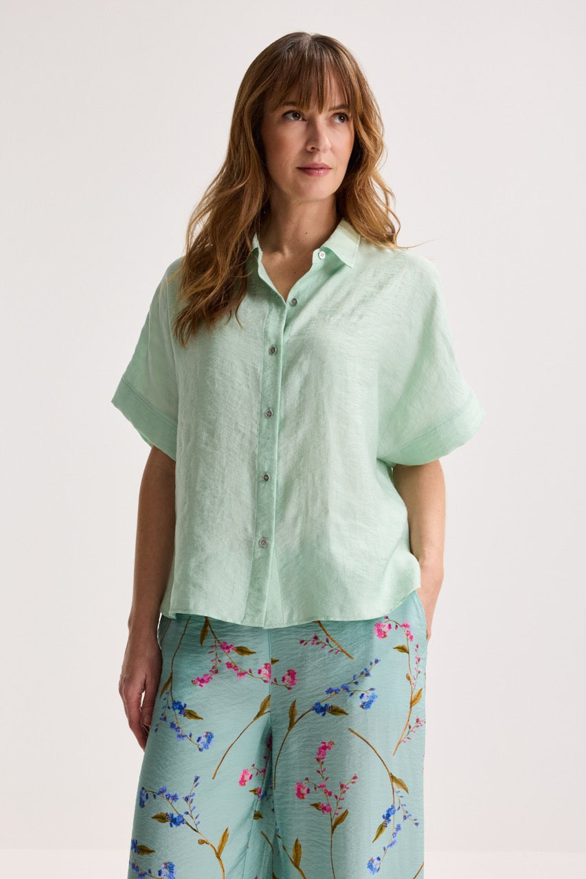 Blouses lange mouw blauw Améline