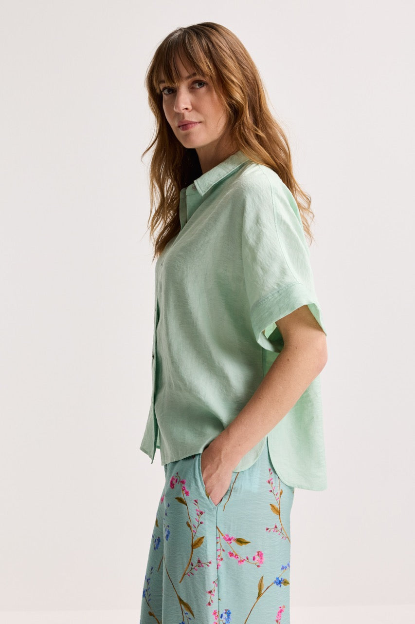 Blouses lange mouw blauw Améline