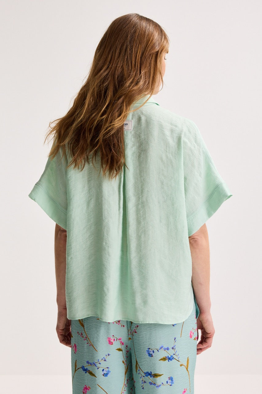 Blouses lange mouw blauw Améline