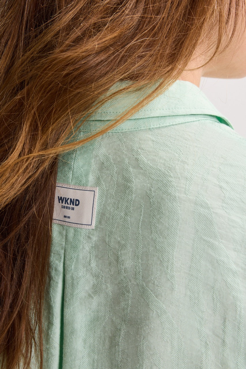Blouses lange mouw blauw Améline