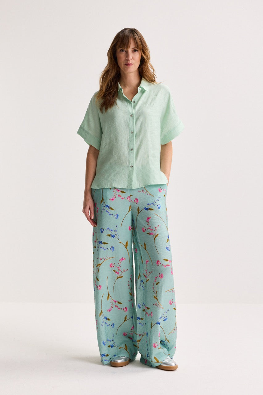 Blouses lange mouw blauw Améline