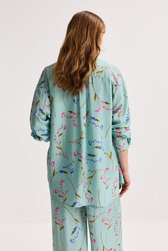 Blouses lange mouw blauw Améline