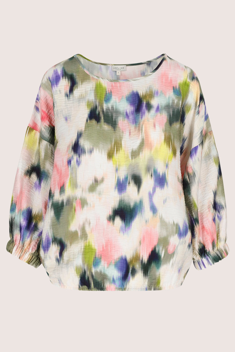 Blouses lange mouw groen Améline