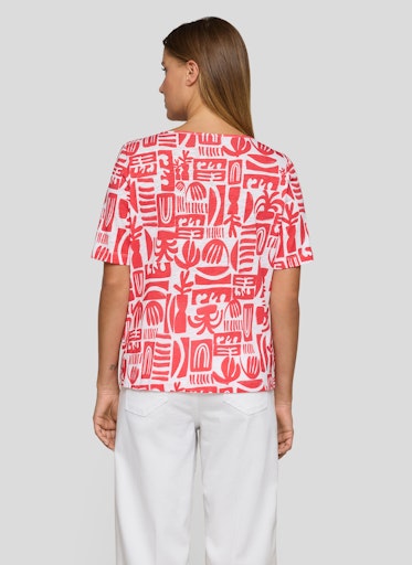 T-shirts korte mouw oranje Rabe