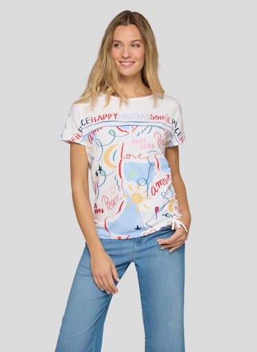 T-shirts korte mouw wit Rabe