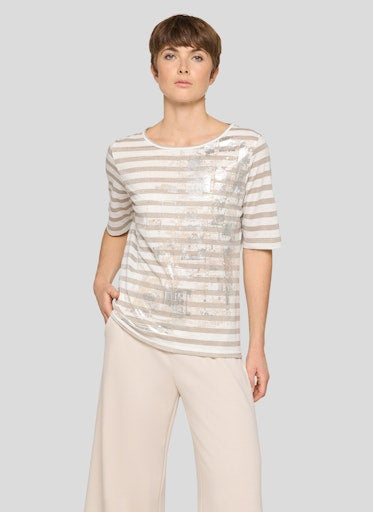 T-shirts korte mouw beige Rabe