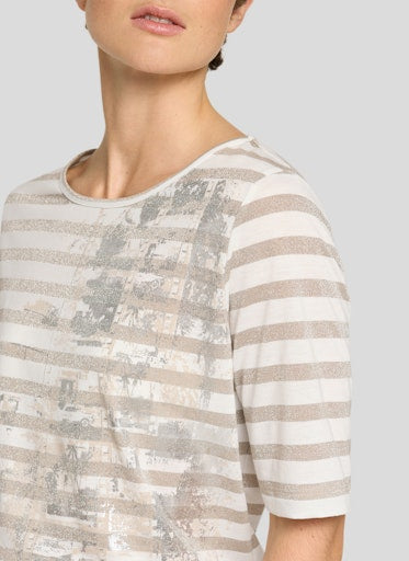 T-shirts korte mouw beige Rabe