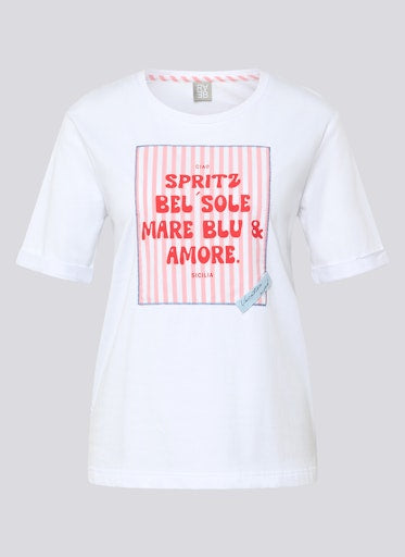 T-shirts korte mouw wit Rabe