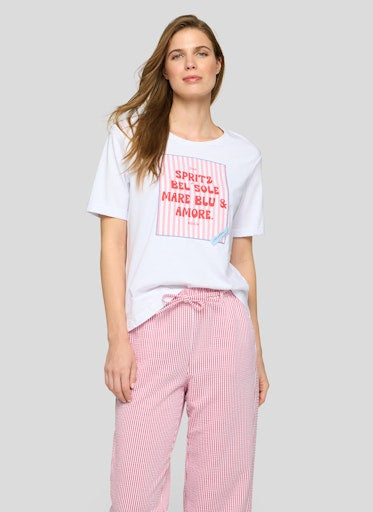 T-shirts korte mouw wit Rabe