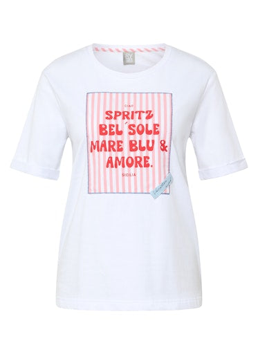 T-shirts korte mouw wit Rabe