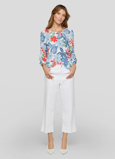 Blouses korte mouw blauw Rabe