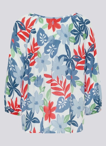 Blouses korte mouw blauw Rabe