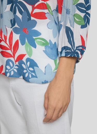 Blouses korte mouw blauw Rabe