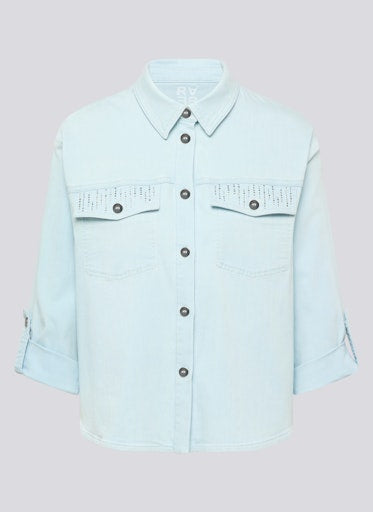 Blouses lange mouw blauw Rabe