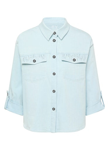 Blouses lange mouw blauw Rabe