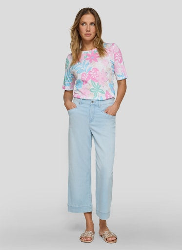 T-shirts korte mouw paars Rabe