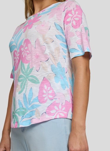 T-shirts korte mouw paars Rabe