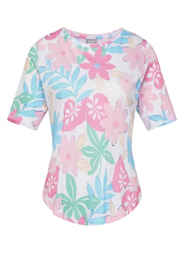 T-shirts korte mouw paars Rabe