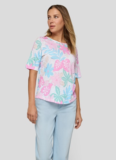 T-shirts korte mouw paars Rabe