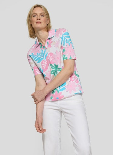 T-shirts korte mouw paars Rabe