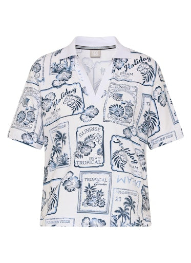 T-shirts korte mouw blauw Rabe
