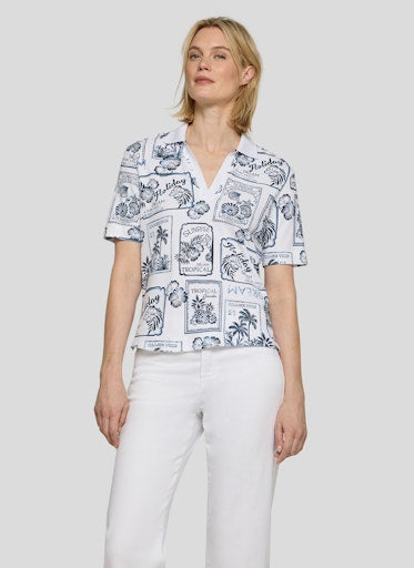 T-shirts korte mouw blauw Rabe