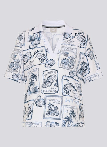 T-shirts korte mouw blauw Rabe