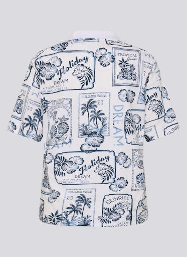 T-shirts korte mouw blauw Rabe