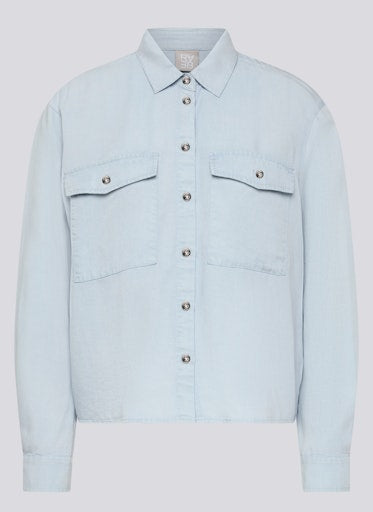 Blouses lange mouw blauw Rabe