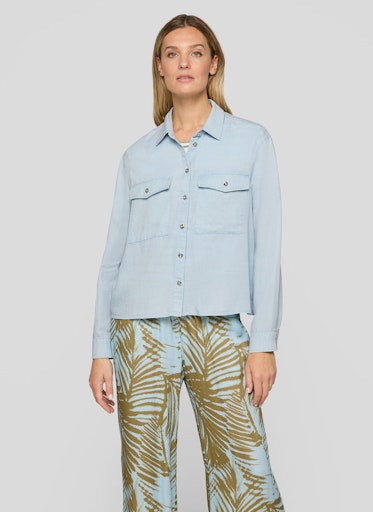 Blouses lange mouw blauw Rabe