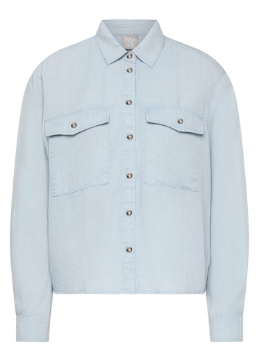 Blouses lange mouw blauw Rabe