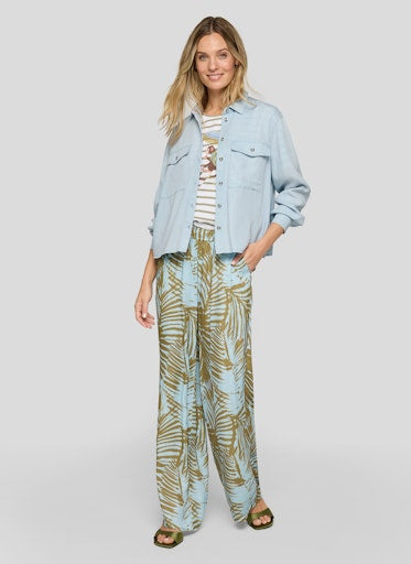 Blouses lange mouw blauw Rabe