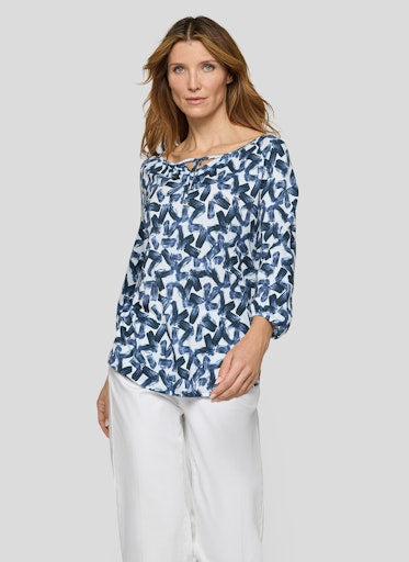 T-shirts lange mouw blauw Rabe
