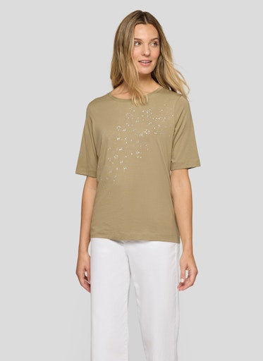 T-shirts korte mouw groen Rabe