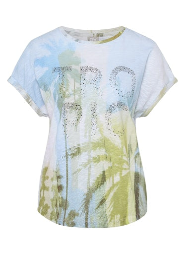 T-shirts korte mouw blauw Rabe