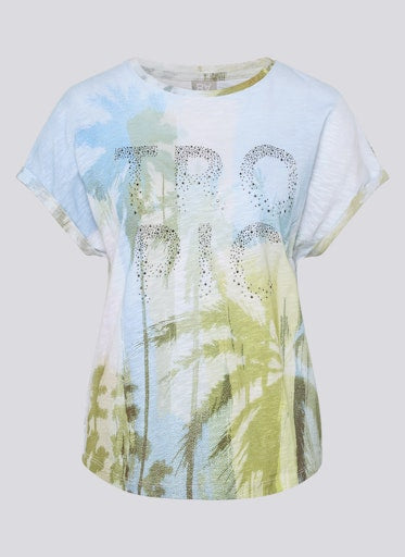 T-shirts korte mouw blauw Rabe