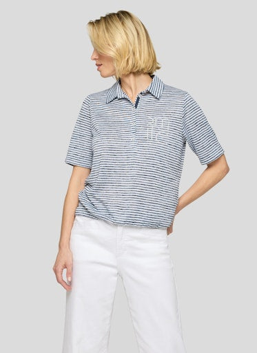 Polo's korte mouw blauw Rabe
