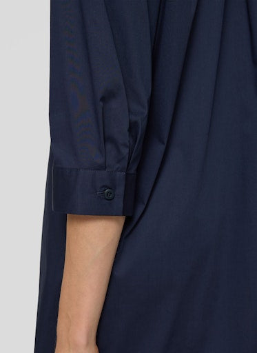 Jurken lange mouw blauw Rabe