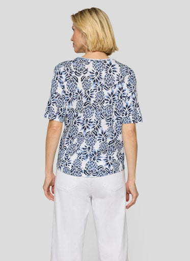 T-shirts korte mouw blauw Rabe