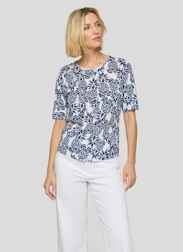 T-shirts korte mouw blauw Rabe