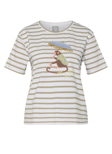 T-shirts korte mouw groen Rabe