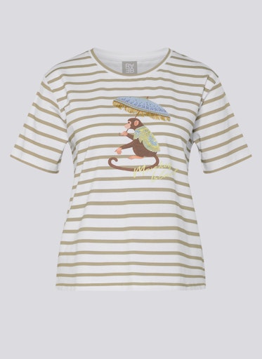 T-shirts korte mouw groen Rabe