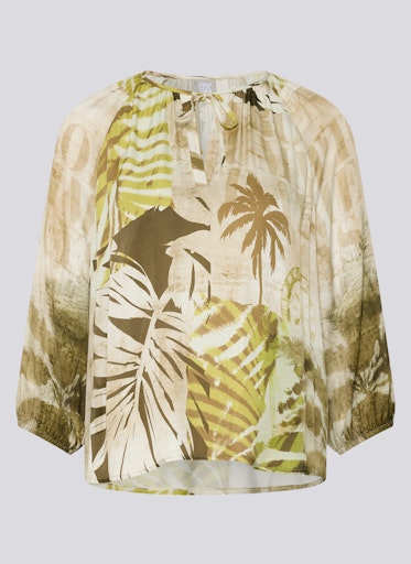 Blouses lange mouw groen Rabe