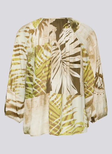 Blouses lange mouw groen Rabe